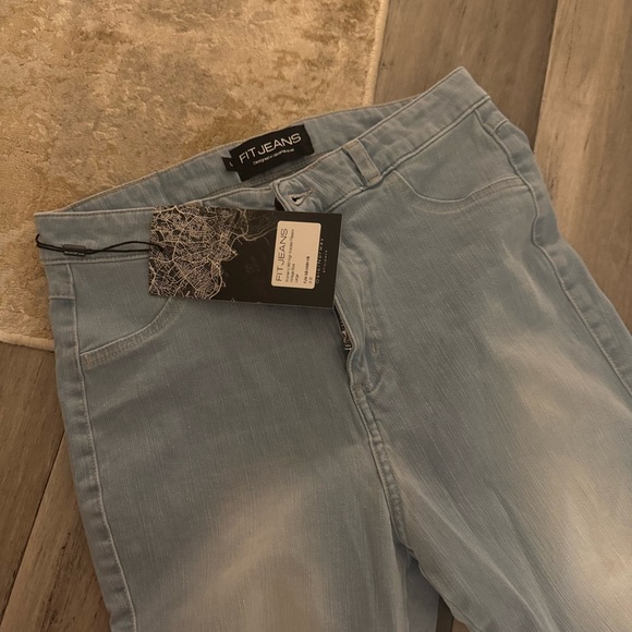 FITJEANS Light Blue Denim - Picture 1 of 4
